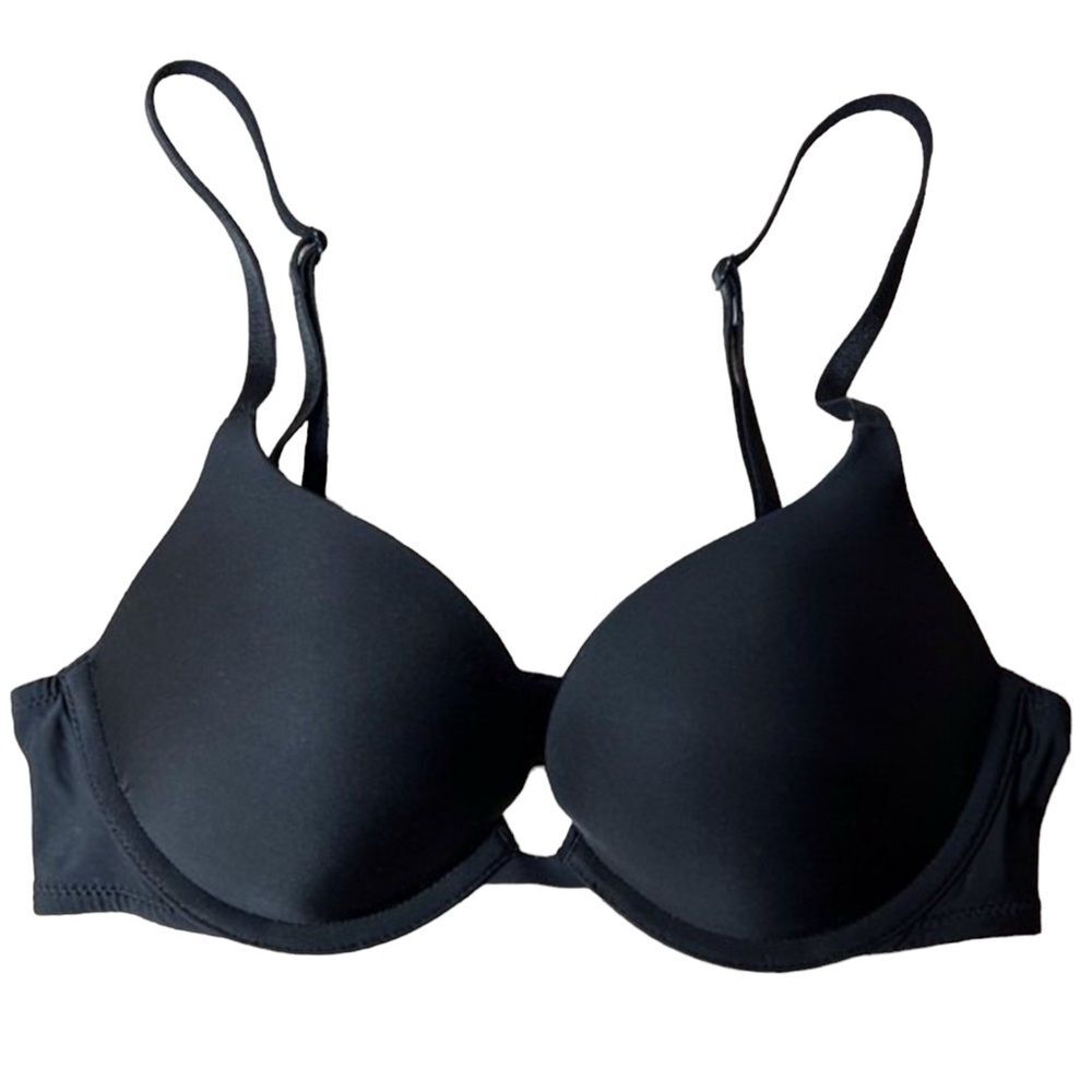 PINK Victoria’s Secret Convertible Push-Up Bra Black Size 32B New